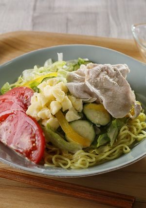 たっぷり野菜とチーズのサラダ麺-レシピのメイン写真