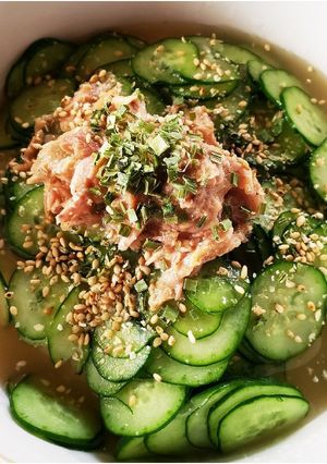 男飯☆簡単激ウマ『ツナ缶冷し汁』-レシピのメイン写真