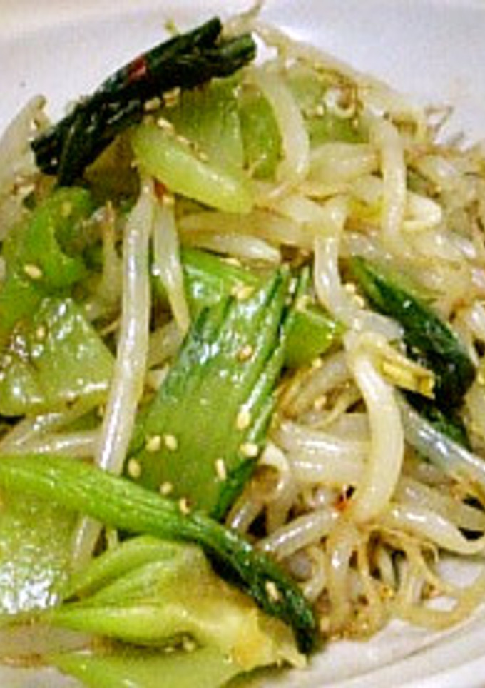 もやしと青梗菜のオイスターごま油☆-レシピのメイン写真