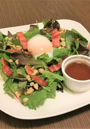 お好みソースとらっきょう酢のドレッシング-レシピのメイン写真