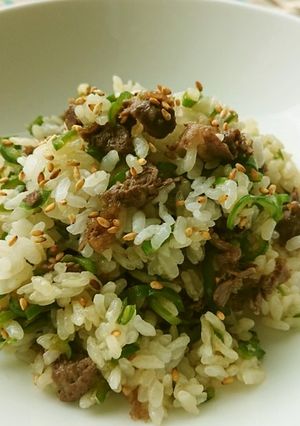 ピーマンと牛肉のまぜごはん-レシピのメイン写真
