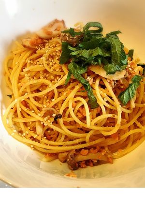 鮭フレークの和風バターパスタ-レシピのメイン写真