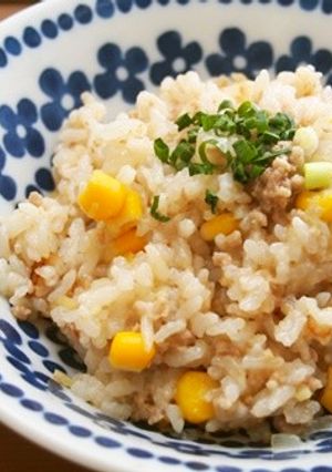 豚ミンチ・コーンの中華風炊き込みご飯♪-レシピのメイン写真