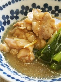 もも肉と小松菜・生姜のあっさり煮♪-レシピのメイン写真