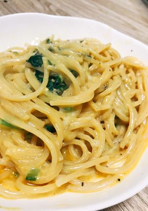 簡単！美味しすぎる豆乳カルボナーラ-レシピのメイン写真