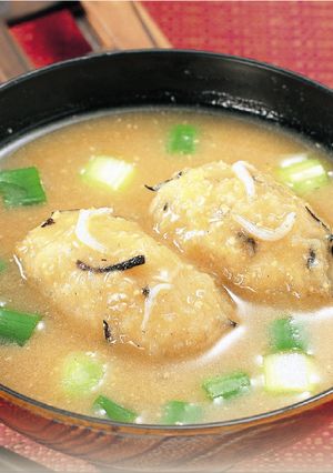 れんこん団子入り味噌汁-レシピのメイン写真