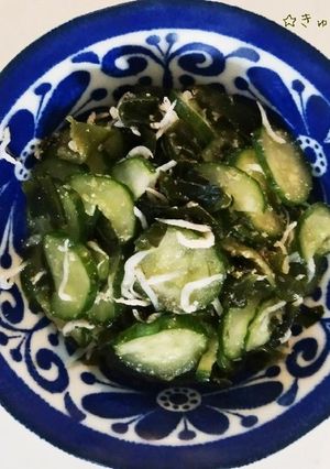 きゅうりとしらすの酢の物-レシピのメイン写真
