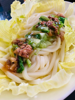 山東なのピリ辛あんかけ冷やしうどん-レシピのメイン写真