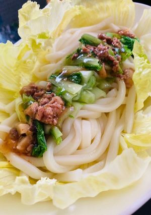 山東なのピリ辛あんかけ冷やしうどん-レシピのメイン写真