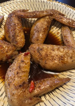 揚げない 鶏の手羽先 甘辛ダレ-レシピのメイン写真