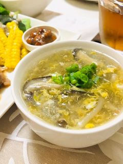 とろみスープ・もやしと椎茸と卵のスープ-レシピのメイン写真