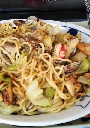 我が家の海鮮塩焼きそば-レシピのメイン写真