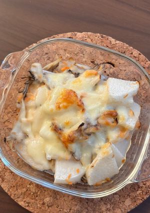 舞茸と長芋の鮭チーズ焼き-レシピのメイン写真