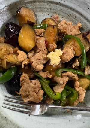 豚肉とナスの甘辛炒め-レシピのメイン写真