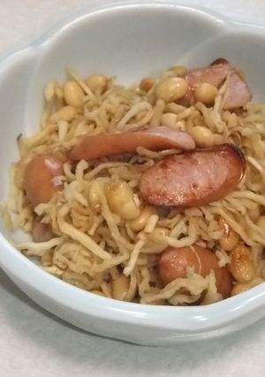 大豆と切干大根ウインナ炒め-レシピのメイン写真
