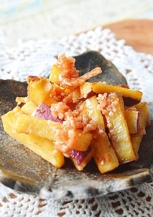 素揚げさつま芋のバター&ザラメからめ♪-レシピのメイン写真
