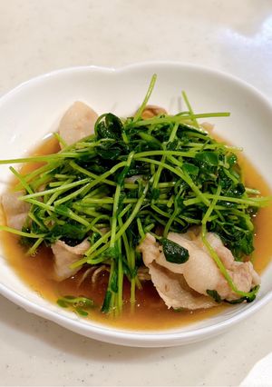 時短！豚豆苗-レシピのメイン写真