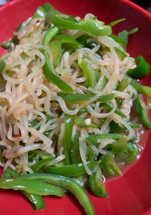 大量消費！ピーマンとしらたきの炒め物-レシピのメイン写真