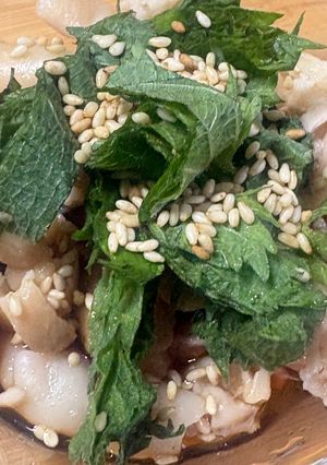 鶏皮の大葉ポン酢🤤-レシピのメイン写真