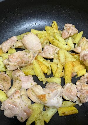鶏もも肉とポテトののり塩ガーリック-レシピのメイン写真
