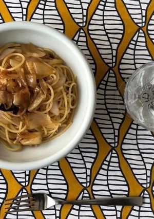 新玉ねぎとアンチョビのパスタ-レシピのメイン写真