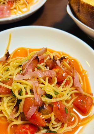 トマトとベーコンの冷製パスタ-レシピのメイン写真