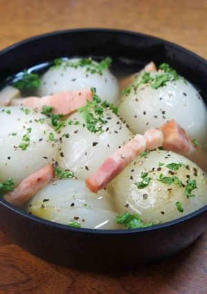 丸ごと新玉ねぎのスープANA風-レシピのメイン写真