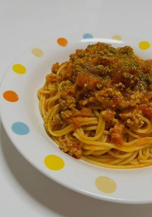 トマトクリームミートパスタ-レシピのメイン写真
