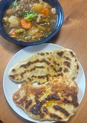 簡単小麦粉だけのナン-レシピのメイン写真