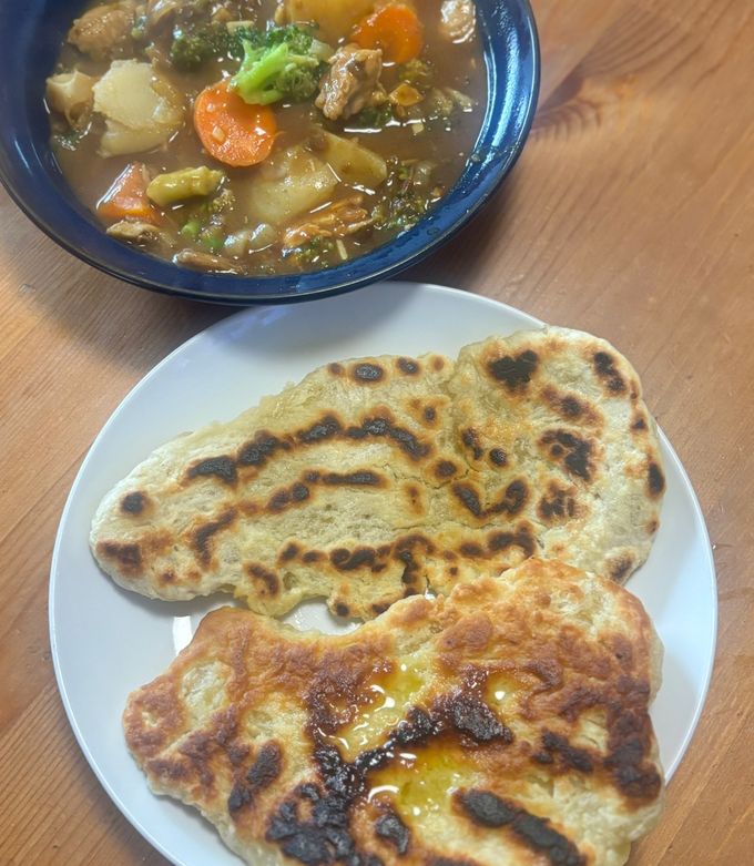 簡単小麦粉だけのナン-レシピのメイン写真