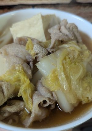 余ったすき焼きのタレで！肉豆腐♪-レシピのメイン写真