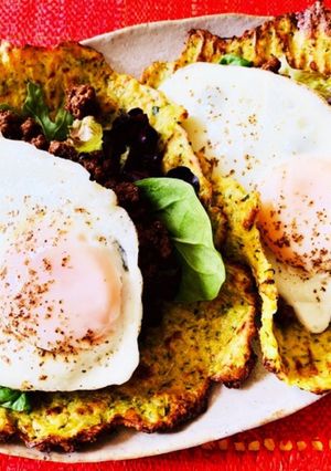 お好み焼き感覚で、ズッキーニタコスの皮-レシピのメイン写真
