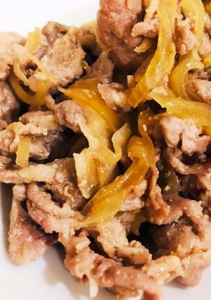 超簡単！細豚肩ロースの生姜焼きの下準備★-レシピのメイン写真