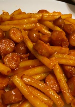 マカロニとウィンナーのケチャップ炒め-レシピのメイン写真