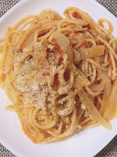 フレッシュトマトと玉ねぎのパスタ-レシピのメイン写真