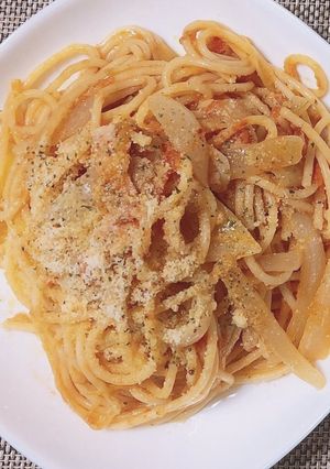 フレッシュトマトと玉ねぎのパスタ-レシピのメイン写真