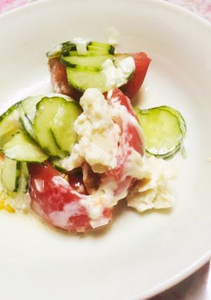 夏野菜の簡単サラダ-レシピのメイン写真
