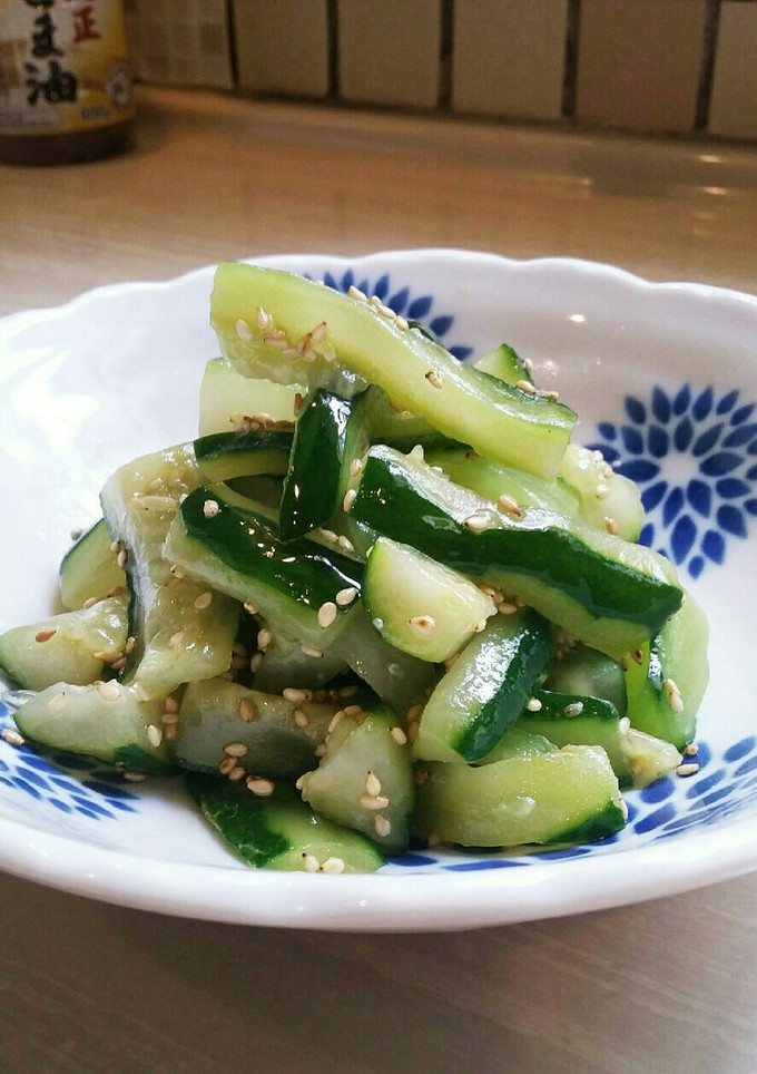 超簡単おかず！きゅうりのごま油和え-レシピのメイン写真
