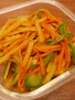 じゃがいもピーマンにんじんのカレー炒め-レシピのメイン写真