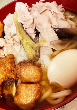 味ぽんと茄子の豚しゃぶ冷うどん-レシピのメイン写真