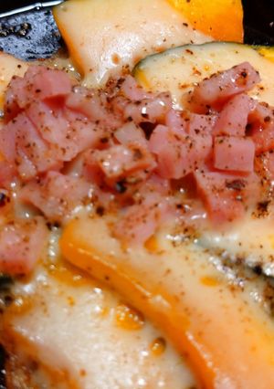 かぼちゃとチーズ&ベーコンの焼いただけ。-レシピのメイン写真