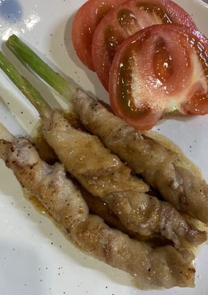葉生姜の豚バラ肉巻き-レシピのメイン写真