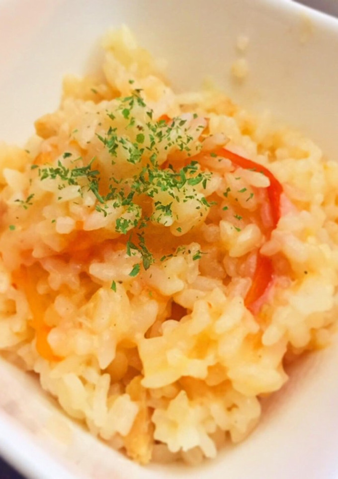丸ごとトマト＆焼き鳥缶で簡単炊き込みご飯-レシピのメイン写真
