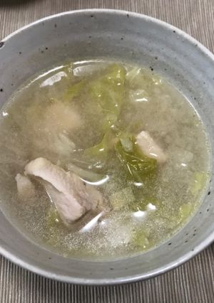 体ポカポカ！キャベツと鶏むねのスープ-レシピのメイン写真