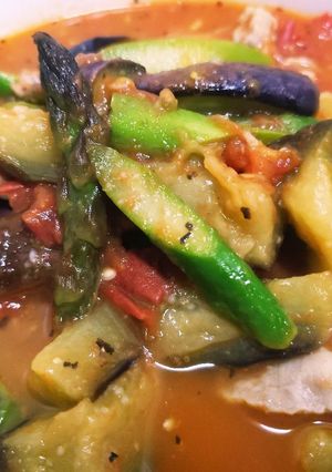 豚肉と夏野菜のトマト煮-レシピのメイン写真