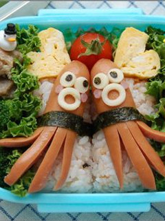 キャラ弁♪たこさんウィンナー寿司-レシピのメイン写真