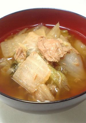 曾祖母の味♪白菜とシーチキン（スープ）-レシピのメイン写真