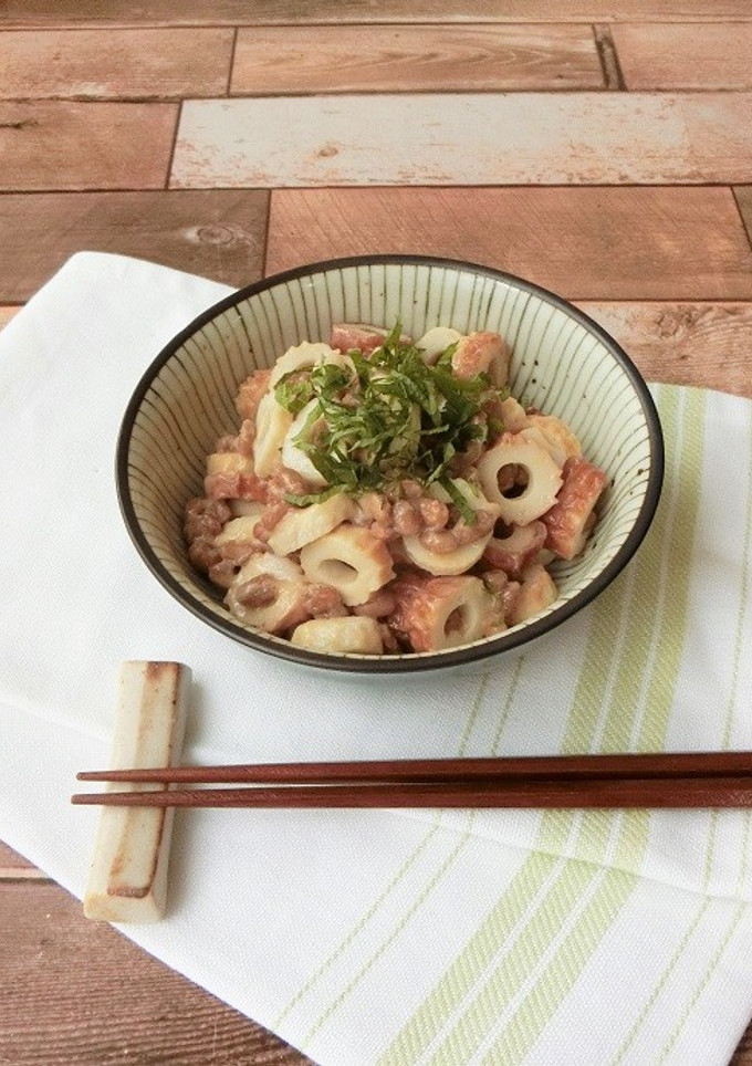 3分で完成★納豆とちくわの味噌和え-レシピのメイン写真