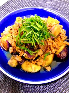 豚ひき肉となすの甘辛炒め-レシピのメイン写真