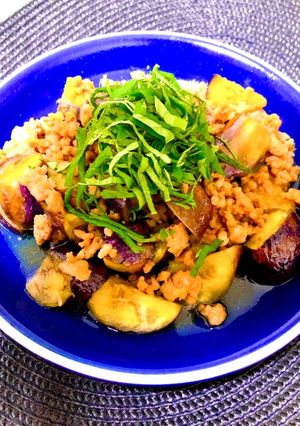 豚ひき肉となすの甘辛炒め-レシピのメイン写真